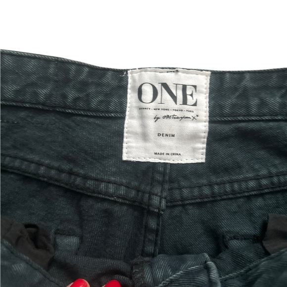 One by One Teaspoon Trash Freebirds Fox Women’s Black Low Rise Slim Jeans Sz 29 - Picture 10 of 12